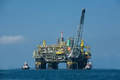 Foto ilustrativa: Plataforma de petróleo em alto-mar