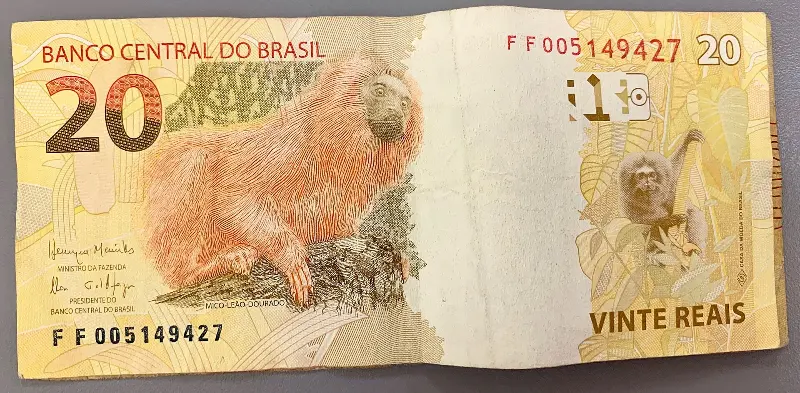 Foto ilustrativa: Cédula de 20 reais