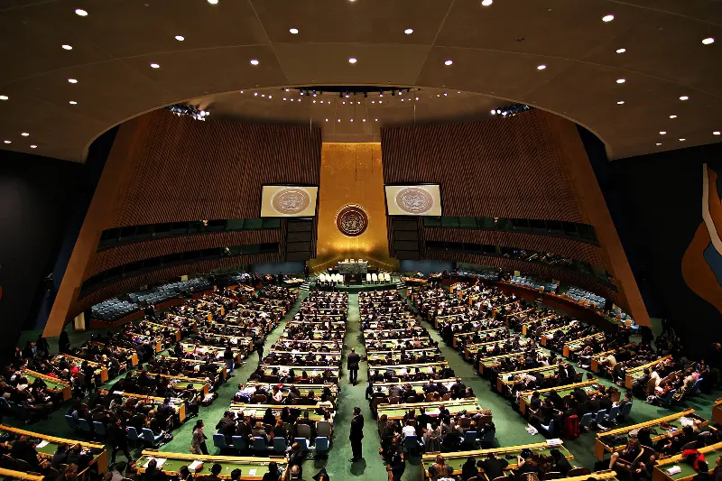 Foto ilustrativa: Salão da Assembleia Geral das Nações Unidas