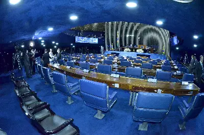 Foto ilustrativa: Plenário do Senado Federal visto do alto